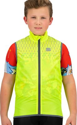 Sportful Kid's Reflex Vest Cycling Gilet SS21 - Yellow Fluo - 5-6 years, Yellow Fluo